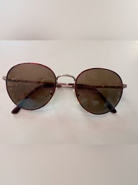 Safilo Elasta Round Tortoiseshell Rim Sunglasses - Brown Lenses Guc vintage
